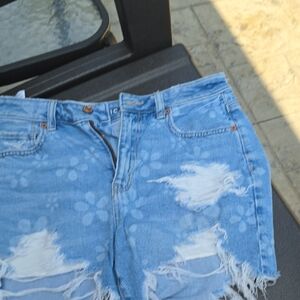 American Eagle Outfitters Light Blue Denim Shorts